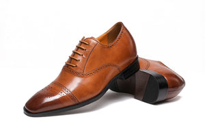 OOFY TALL BROWN Elevator Shoe